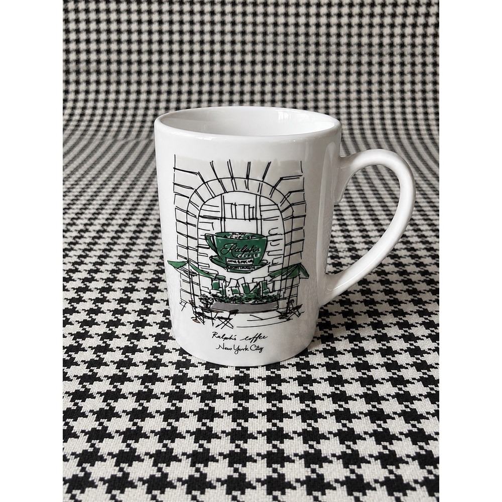 Ralph Lauren Home Ralph's‎ Coffee Madison Avenue NYC Coffee Tea Mug Green Patio